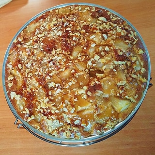 蜂蜜りんごのっけのスパイスキャラメルアップルケーキ
